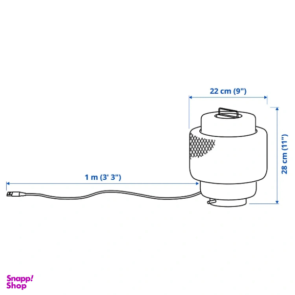 آباژور رومیزی حصیری ایکیا مدل SINNERLIG