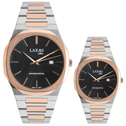 ست ساعت مچی عقربه ای زنانه و مردانه لاکسمی مدل 9-8558