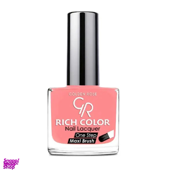 لاک ناخن گلدن رز مدل ریچ کالر شماره 64 رنگ صورتی نود