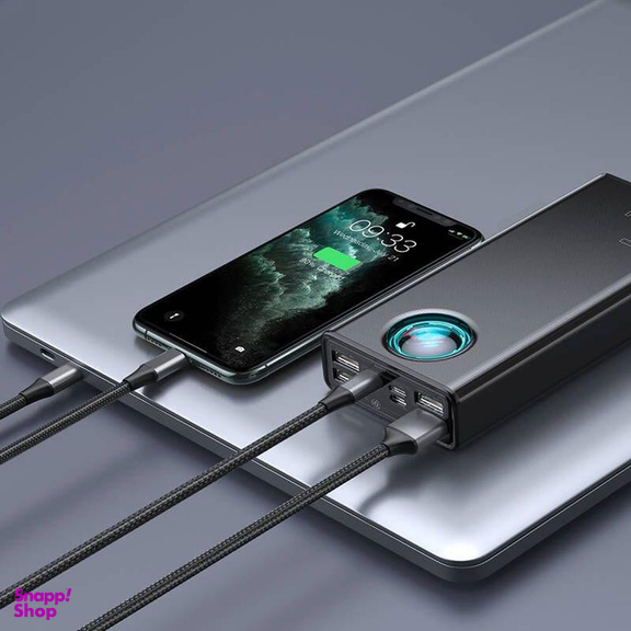 شارژر همراه باسیوس مدل AMBLIGHT ظرفیت 30000 میلی آمپر ساعت