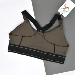 ست تاپ و لگینگ ورزشی زنانه مدل ملورین کد M5217 رنگ خاکی