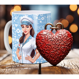 ماگ لاژید مدل مشاغل طرح پرستار کد J007