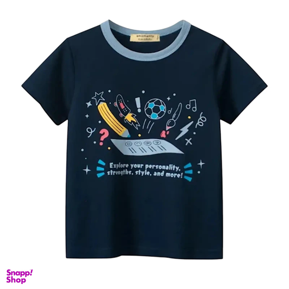 تیشرت آستین کوتاه پسرانه هومنیتی مدل MDSS-CG5523