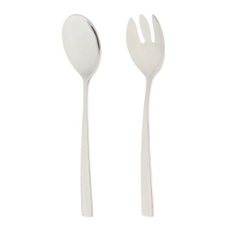 قاشق و چنگال سرو سالاد ناب استیل مدل فلورانس کد SZ-300-03