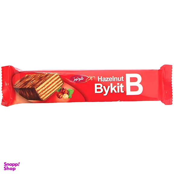 ویفر شکلاتی شونیز مدل بایکیت قرمز فندقی وزن 38 گرم