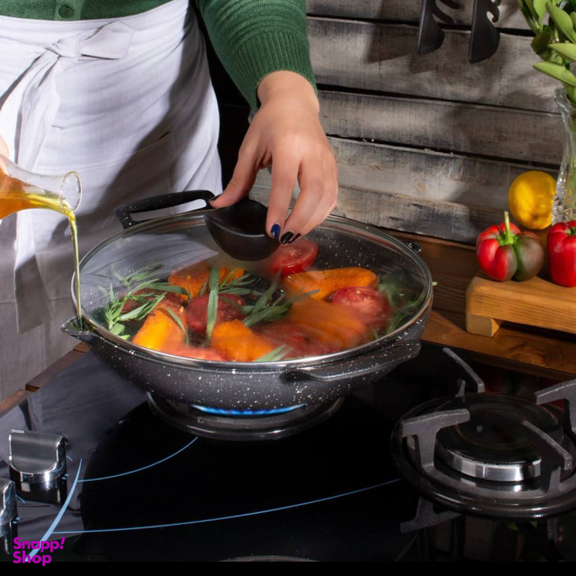 تابه گریل دربدار روهام مدل امرالد سایز 28