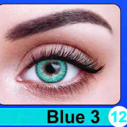 لنز چشم سالیانه نیوویژن رنگ Blue 3 شماره 12