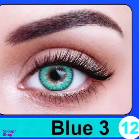 لنز چشم سالیانه نیوویژن رنگ Blue 3 شماره 12