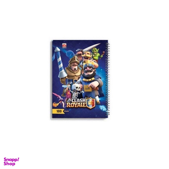 دفتر 100 برگ سیمی طلقی کارتونی پسرانه کد 7187