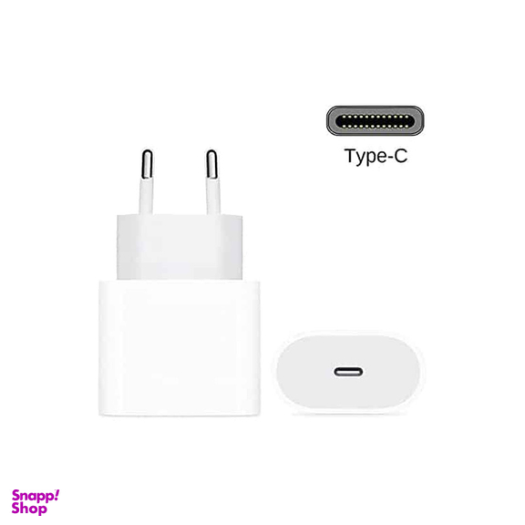 آداپتور فست شارژ طرح اپل 18 وات با خروجی USB Type C