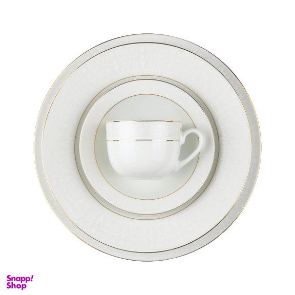 سرویس 102 پارچه چینی زرین قالب ایتالیا اف مدل سپیدصدف