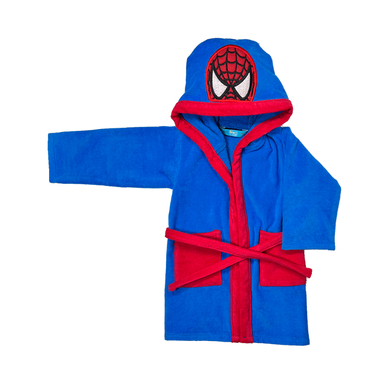حوله پالتویی کودک بالاست مدل مرد عنکبوتی آبی سایز 90 سانتی متر