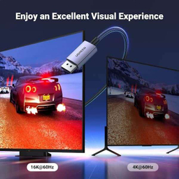 کابل DisplayPort 2.1 Male یوگرین مدل DP118 کد 15383 طول 1 متر