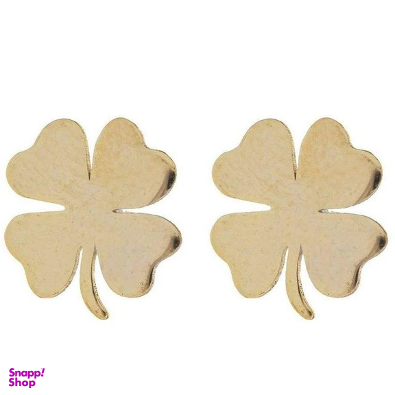 گوشواره میخی طلا 18 عیار زنانه وی وی گلد گالری مدل گل شبدر