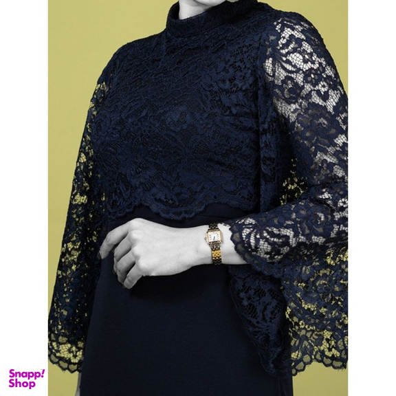 پیراهن زنانه برنس مدل ساغر رنگ سرمه ای