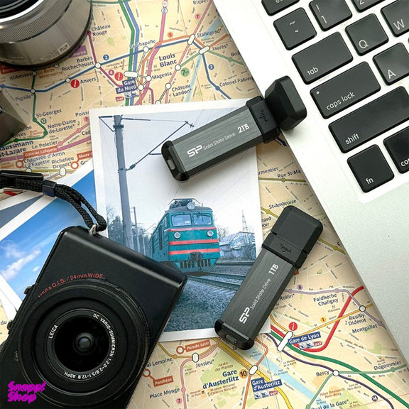 اس اس دی اکسترنال سیلیکون پاور مدل MS70 ظرفیت یک ترابایت به همراه تبدیل USB به Type-C