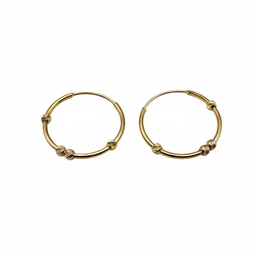 گوشواره حلقه ای طلا 18 عیار زنانه زرلاین مدل البرنادو کد E-500032