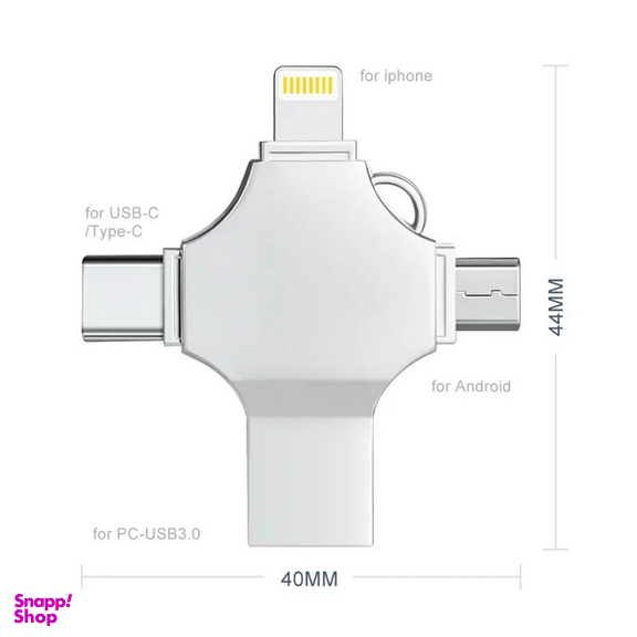 فلش مموری و مبدل چندکاره وای-دیسک مدل i-Flash Device HD ظرفیت 128 گیگابایت