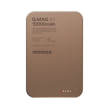 پاوربانک مغناطیسی مومکس مدل QMAX X1 ظرفیت 10000 میلی آمپر ساعت