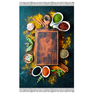 فرش ماشینی چاپی بدون تار و پور هانوکس مدل کافه ادویه کد AHC-1373-1