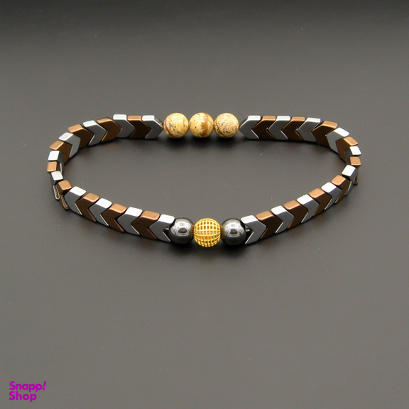 دستبند طلا 18 عیار مردانه کاپانی مدل kb028