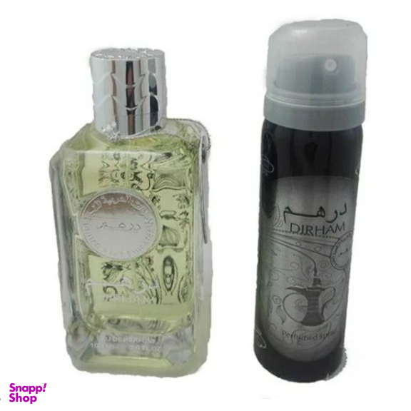 ادوپرفیوم ارض الزعفران مدل درهم حجم 100 میلی لیتر به همراه اسپری