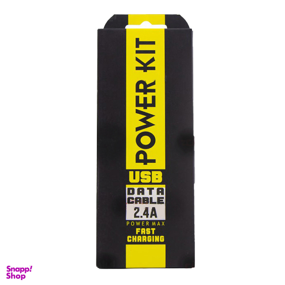 کابل دیتا USB به لایتنینگ POWERKIT مدل TESLA طول 1 متر
