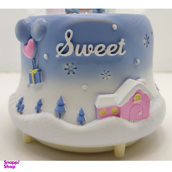 گوی موزیکال مدل پمپی و گردان طرح داستان عاشقانه برفی