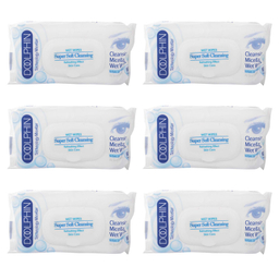 دستمال مرطوب دلفین مدل Skin Care مجموعه 6 عددی