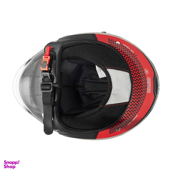 کلاه کاسکت بدون فک فلش مدل 852 matt red-black