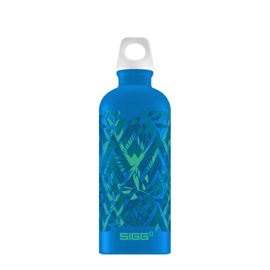 قمقمه سفری سیگ سری SIGG Water Bottle مدل Florid طرح Electric Blue Touch 8803.00 حجم 600 میلی لیتر