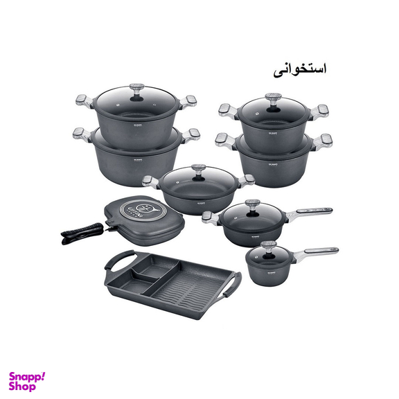 سرویس پخت و پز 17 پارچه جی فی نی کد BB018