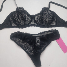 ست شورت و سوتین زنانه برتا کد 2420AB رنگ مشکی