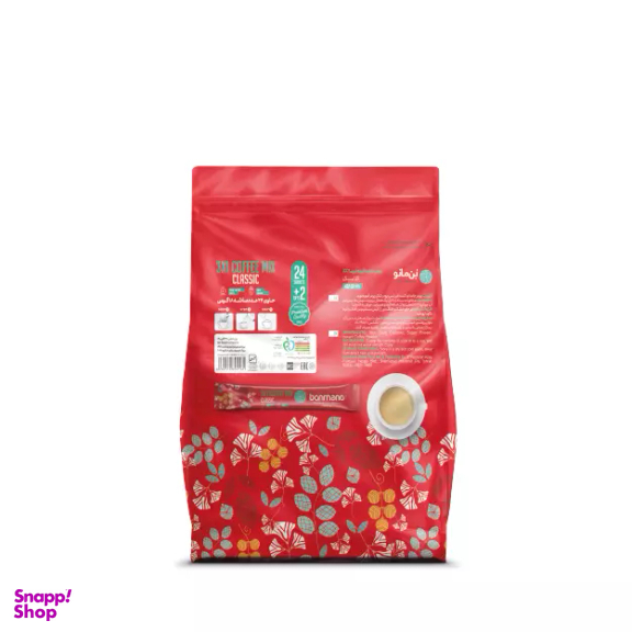 کافی میکس 3x1 کلاسیک بن مانو وزن 18 گرم بسته 26 عددی