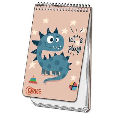 دفترچه یادداشت سیمی 80 برگ دارکوب مدل دایناسور کد 142/۵