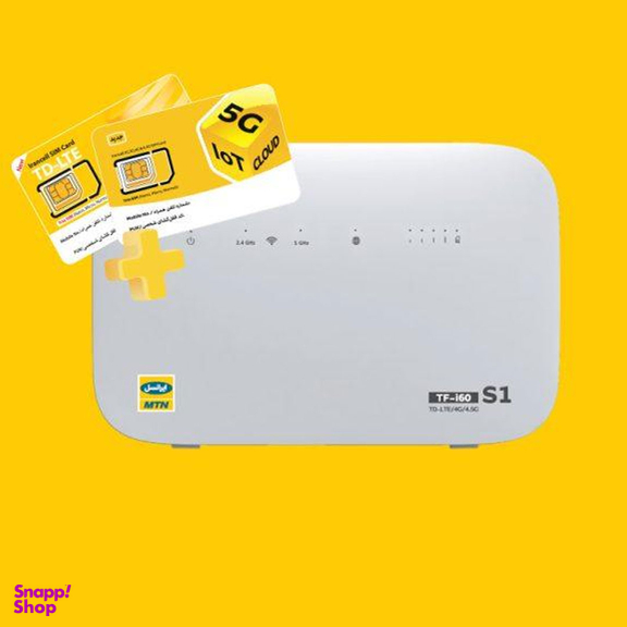 مودم 4G/TD-LTE ایرانسل مدل s1 TF-I60 به همراه 504 گیگ اشتراک یکساله و سیمکارت رایگان