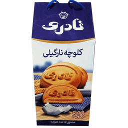 کلوچه نارگیلی نادری وزن 100 گرم بسته 12 عددی