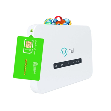 مودم روتر 4G/TD-LTE یوتل مدل LT643 به همراه سیم کارت آرین تل با بسته اینترنت ۲۵۰ گیگابایت یکساله