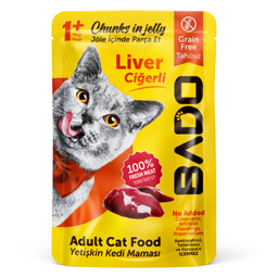 غذای پوچ گربه بادو مدل جگر وزن 85 گرم