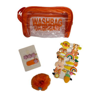 ست هدیه دخترانه مدل گیره و کش مو کد 01 مجموعه 4 عددی