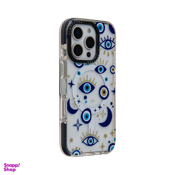 کاور موبایل ویناکیسز مدل Gold and Blue eyes MagSafe مناسب اپل iphone 16 pro