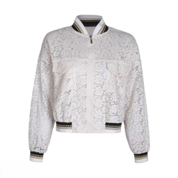 کت زنانه گره استایل مدل قوی سپید رنگ سفید