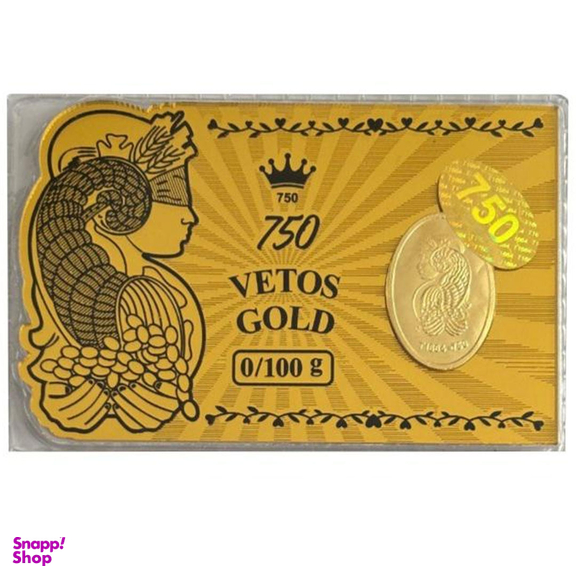 شمش طلا 18 عیار سین سان مدل SN1001