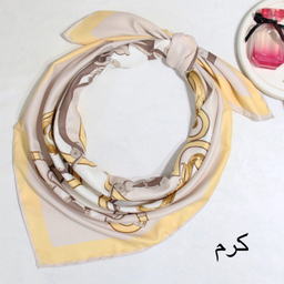 روسری زنانه آنالیا مدل ابریشم دور دست دوز کد 6057