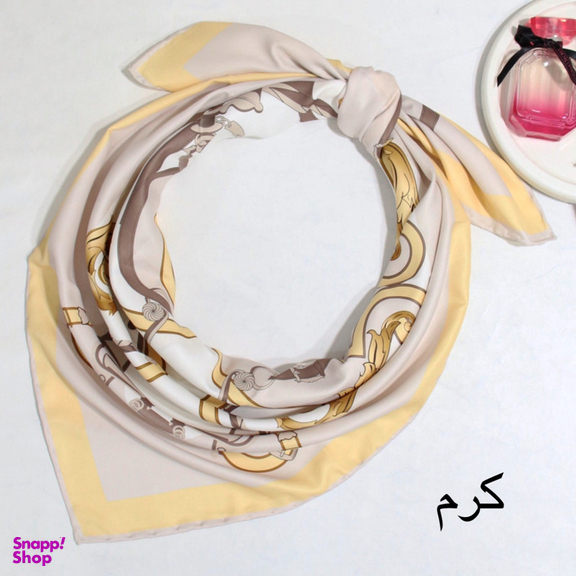 روسری زنانه آنالیا مدل ابریشم دور دست دوز کد 6057
