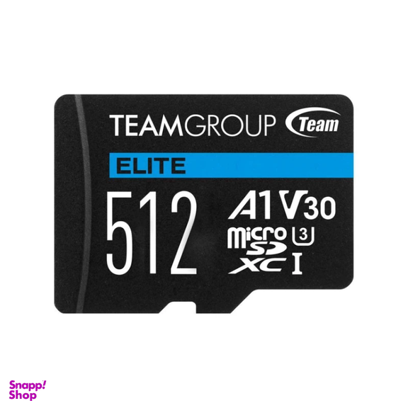 کارت حافظه MicroSDXC تیم گروپ مدل Elite UHS-I U1 ظرفیت 512 گیگابایت به همراه آداپتور