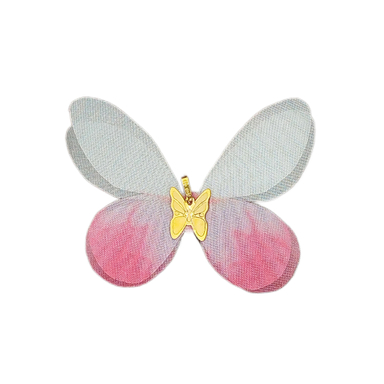 پلاک گردنبند طلا 18 عیار زنانه مدل پروانه کد 1024