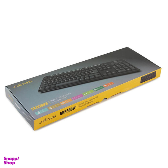 کیبورد بی سیم سیبراتون مدل SKB566W