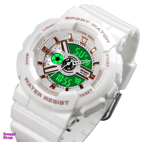 ساعت مچی عقربه ای اسکمی مدل 1689 رنگ سفید