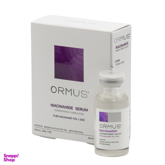 سرم پوست اورموس مدل نیاسینامید حجم 30 میلی لیتر